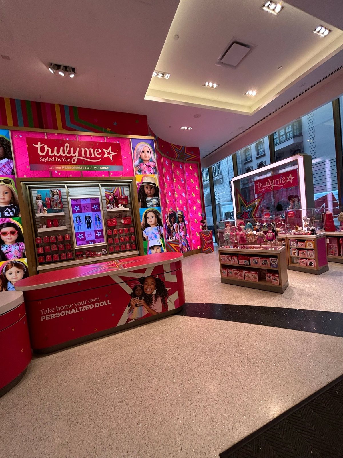 American Girl New YorkのTruly Meエリアとカスタム人形売り場