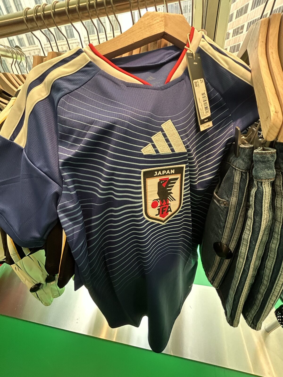 The Cornerで見かけた日本代表のサッカーユニフォーム