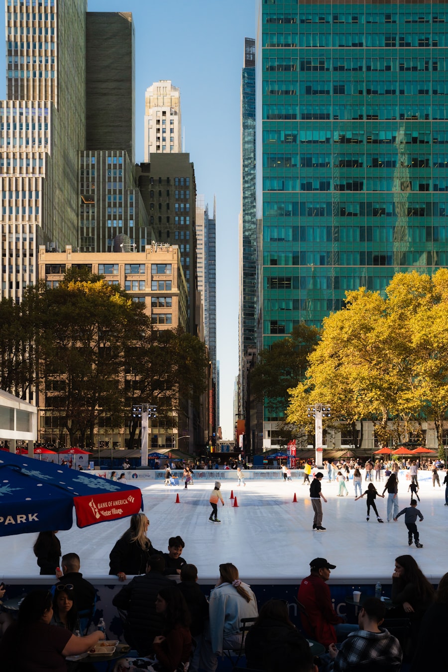Bryant Parkのスケートリンク