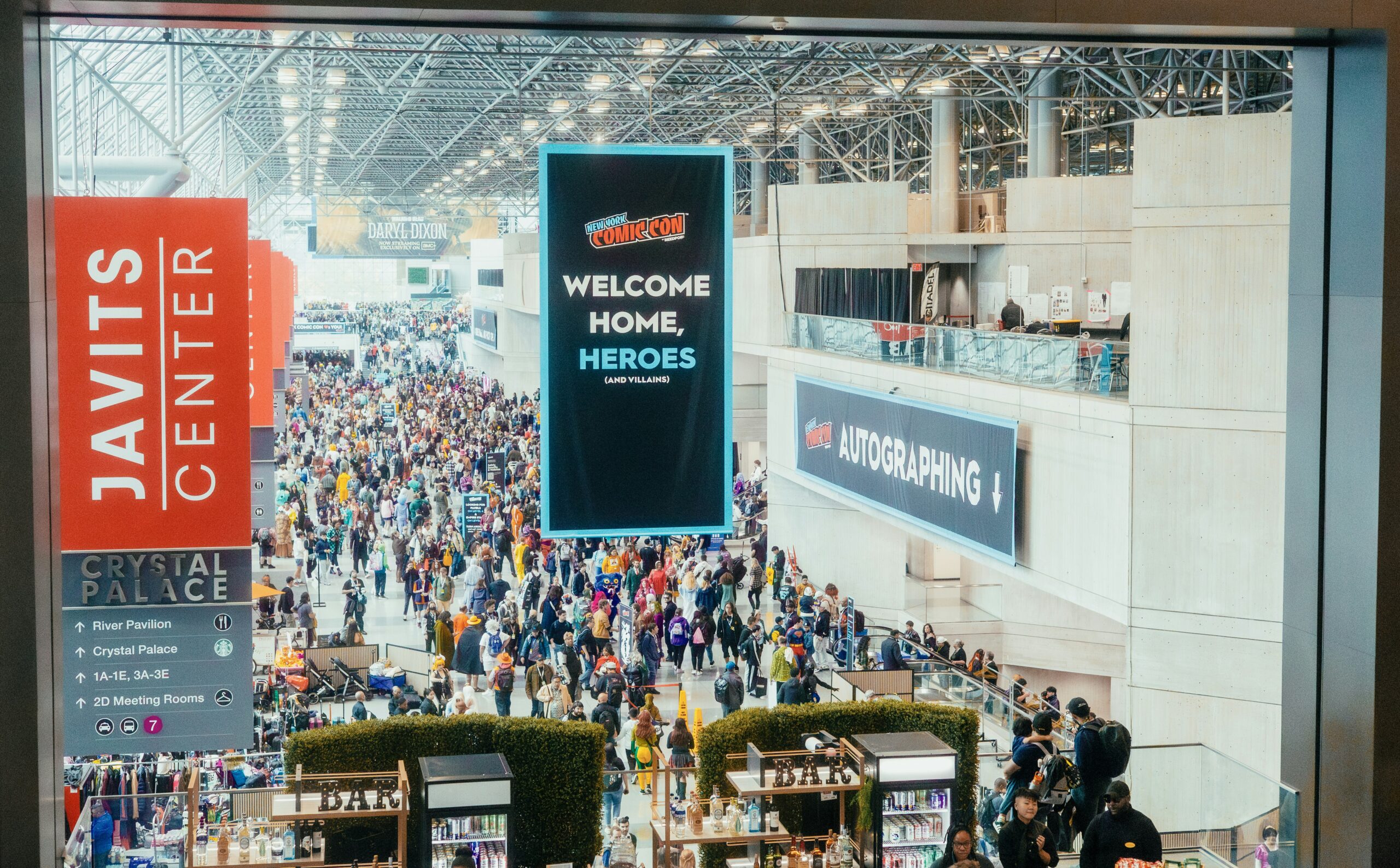 Javits Centerで行われるComic Conの会場風景