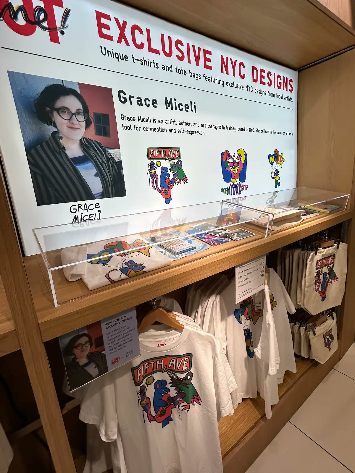 Grace MiceliデザインのUT展示